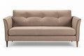 Elegantes modernes Sofa mit gepolsterten Rückenlehnen und Holzbeinen**